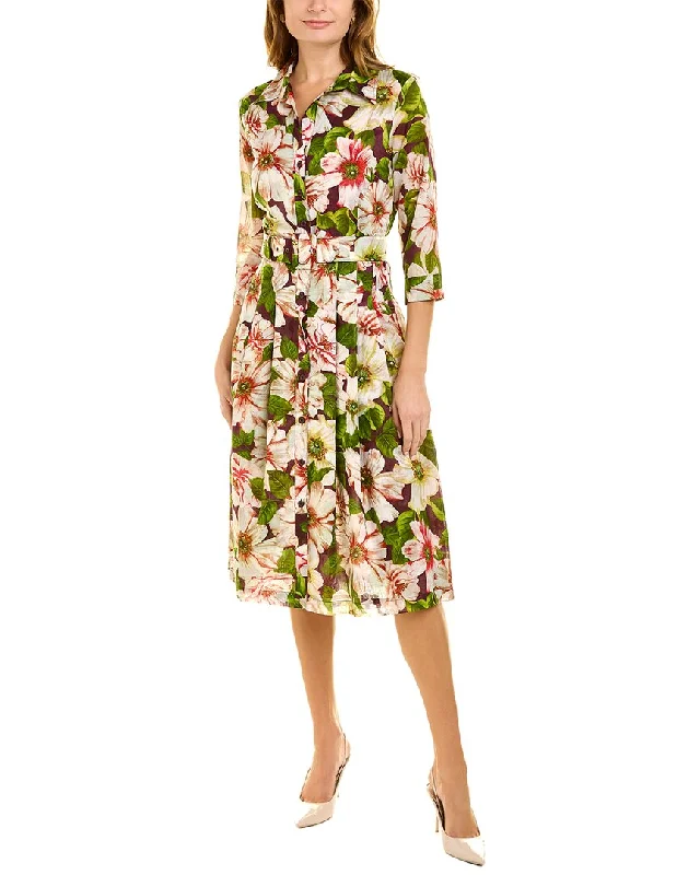 Women's shirt dress tropical -Samantha Sung Audrey 4 Shirtdress