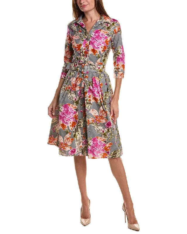 Women's shirt dress faded -Samantha Sung Audrey Shirtdress