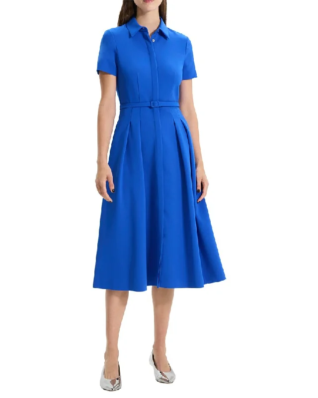 Women's shirt dress business casual -Theory Volume Shirtdress