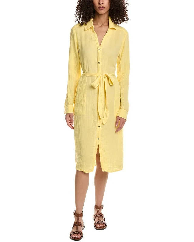 Women's shirt dress office -Michael Stars Cleo Button-Down Shirtdress