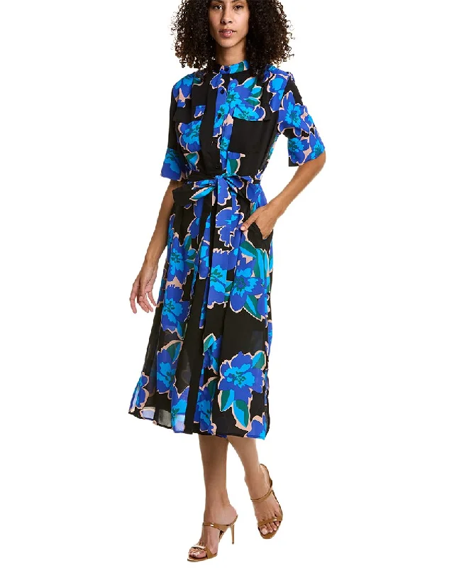 Women's shirt dress spring -Gracia Tie Waist Shirtdress