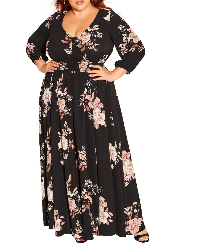 Women's maxi dress chic -Desire Maxi Dress | Imperial Blossom