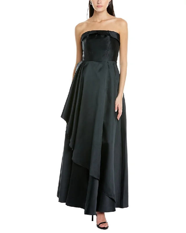 Ladies sleeveless dress ruffle hem -Sachin + Babi Sleeveless Blair Gown