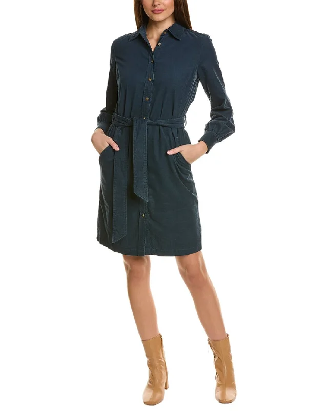 Women's shirt dress handmade -Brooks Brothers Corduroy Shirtdress