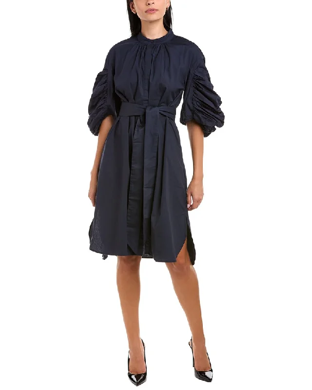 Women's shirt dress wool -Gracia Belted Shirtdress