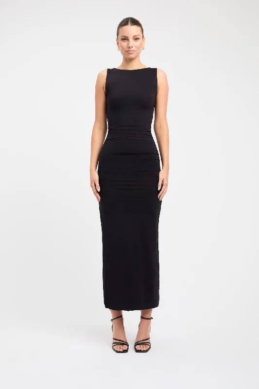 Ladies midi dress pleated -Estelle Midi Dress