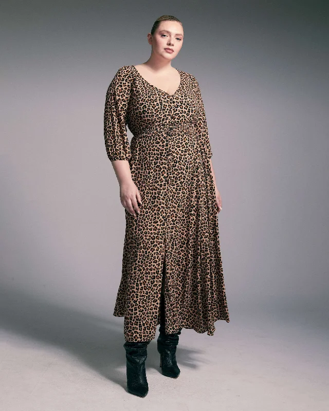 Women's maxi dress glamorous -Nina Cheetah Maxi Dress | Cheetah