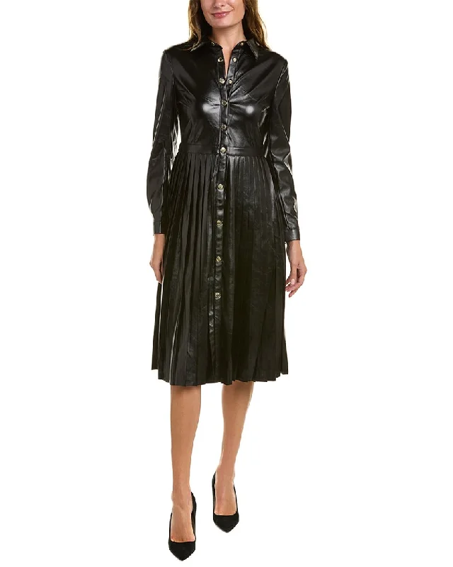 Women's shirt dress classic -Elie Tahari Snap Front Shirtdress