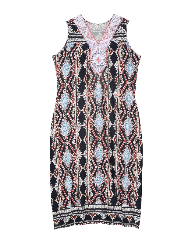 Women's maxi dress multi color -Yasmine Maxi Dress | Navy / Pink