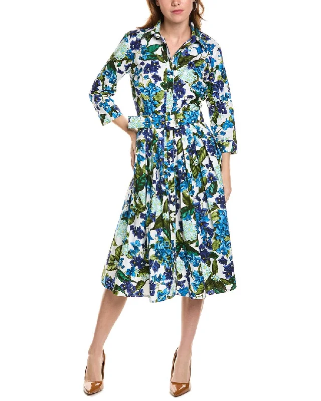 Women's shirt dress multi color -Samantha Sung Audrey Shirtdress