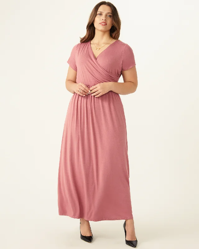 Women's maxi dress sale -Carnation Wrap Maxi Dress | Mauve