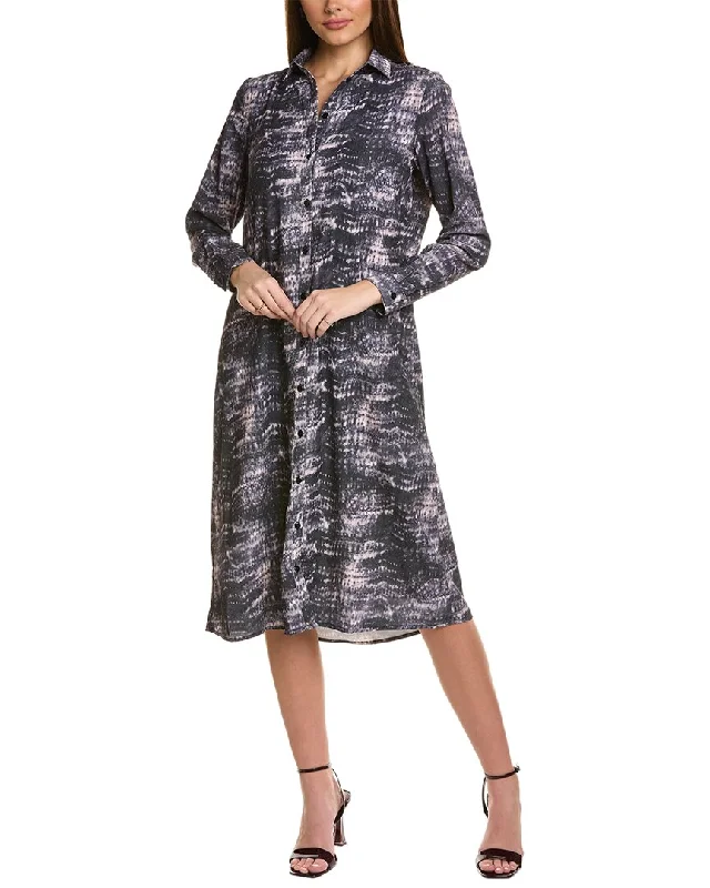 Women's shirt dress embroidered -YAL New York Shirtdress