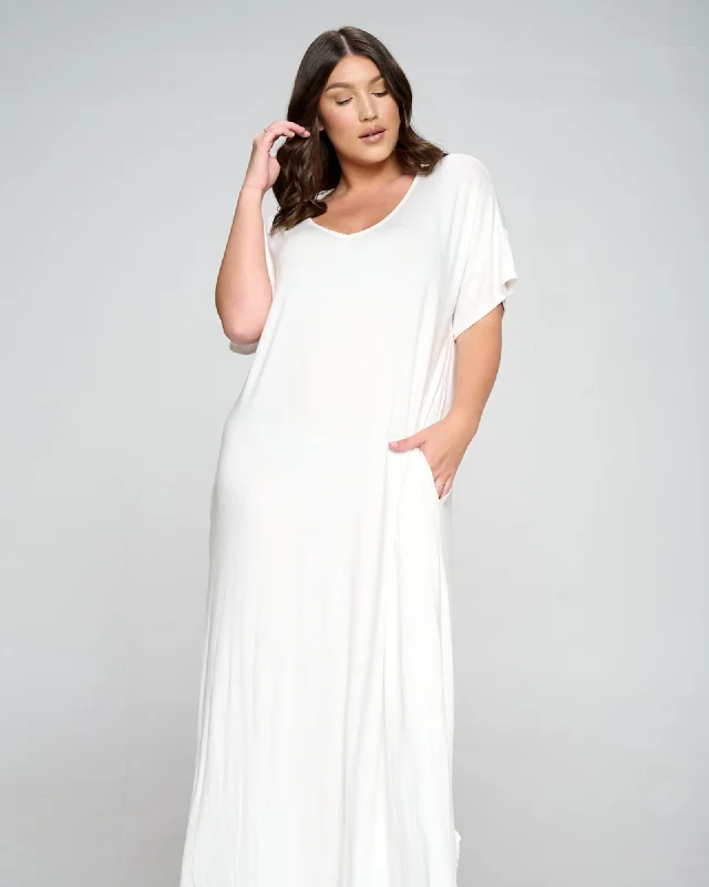 Women's maxi dress branded -Scarlett Maxi Dress | Ivory