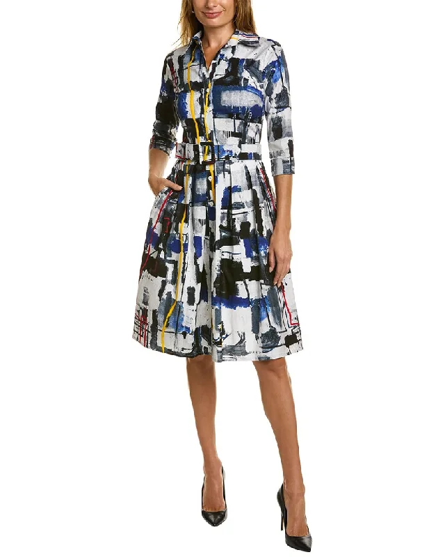 Women's shirt dress clearance -Samantha Sung Audrey 1 3/4-Sleeve Shirtdress