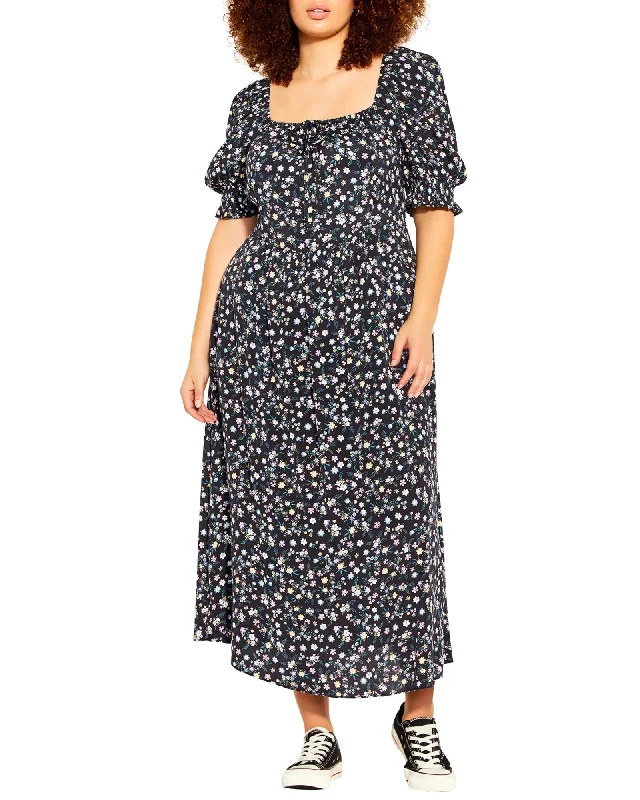 Women's maxi dress cultural -Daisey Summer Maxi Dress | Black / White