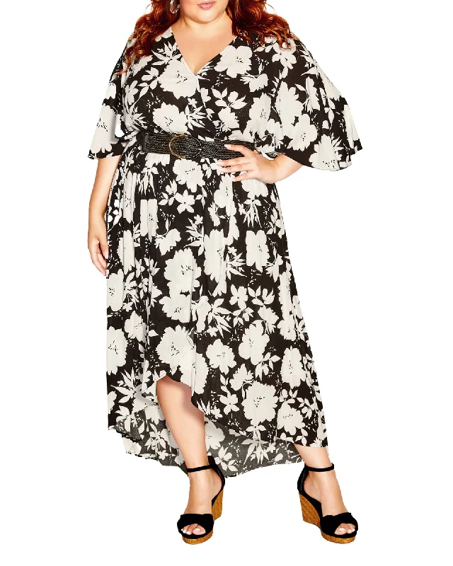 Women's maxi dress 60s style -Evelyn Maxi Dress | Flower Pop