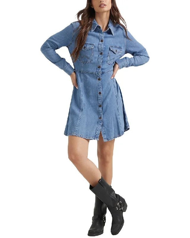 Women's shirt dress casual chic -Wrangler A-Line Shirtdress