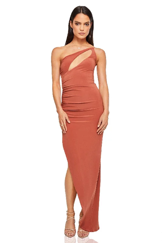 Women's maxi dress flowy -Nookie Envy Maxi Dress - Rust