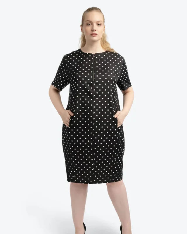 Ladies midi dress outdoor -GO TO MIDI DRESS | Timeless Dot