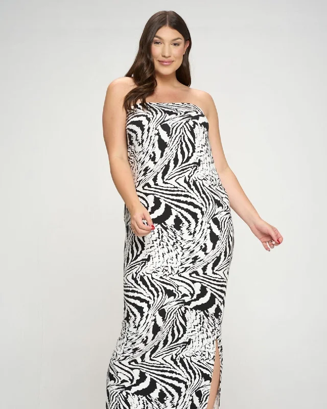 Women's maxi dress satin -Danika Maxi Dress | Black/Ivory