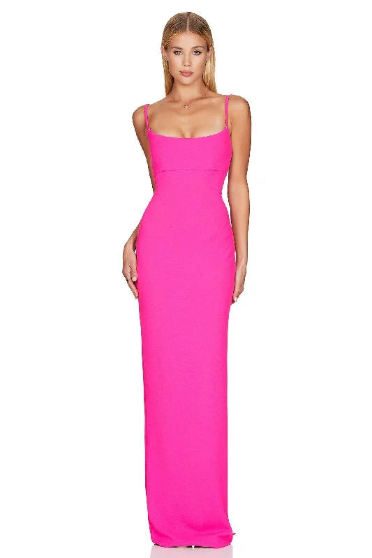 Women's maxi dress grunge -Nookie Bailey Maxi Dress - Neon Pink