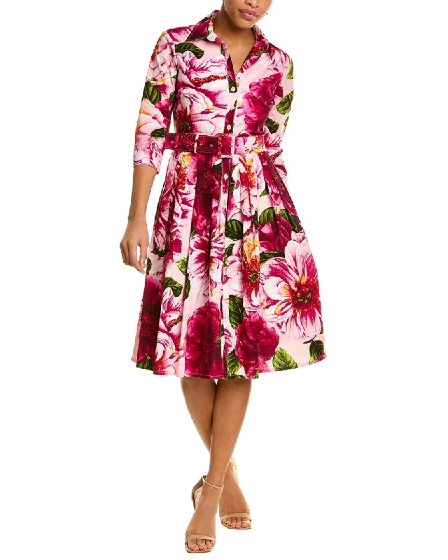 Women's shirt dress high neck -Samantha Sung Audrey 2 Shirtdress