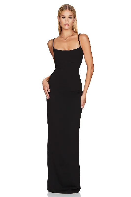 Women's maxi dress tropical -Nookie Bailey Maxi Dress - Black