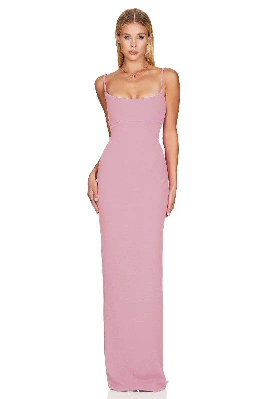 Women's maxi dress slim fit -Nookie Bailey Maxi Dress - Antique Rose