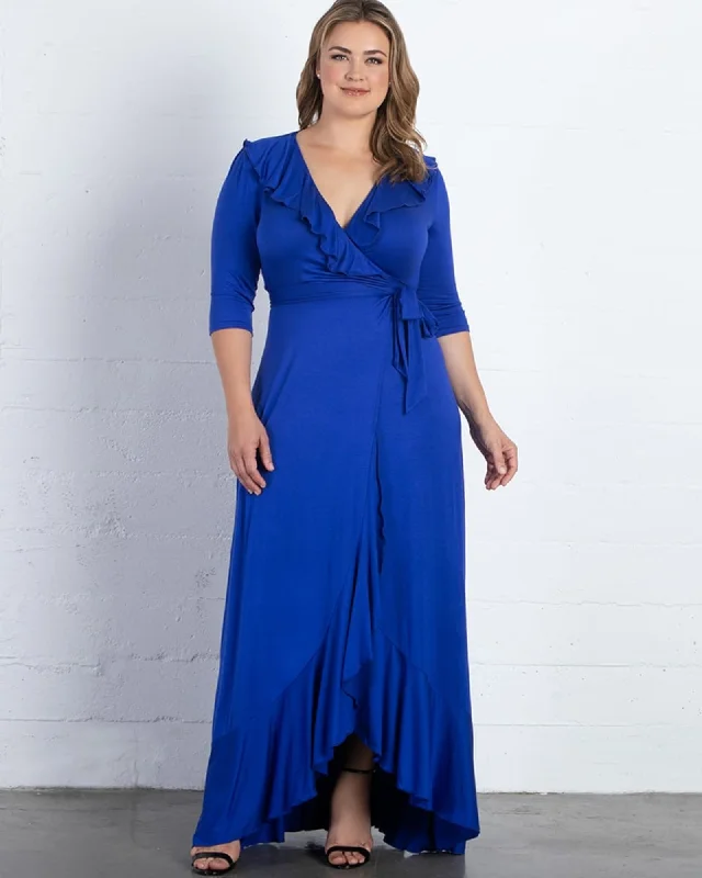 Women's maxi dress chevron -Maritime Maxi Dress | COBALT BLUE