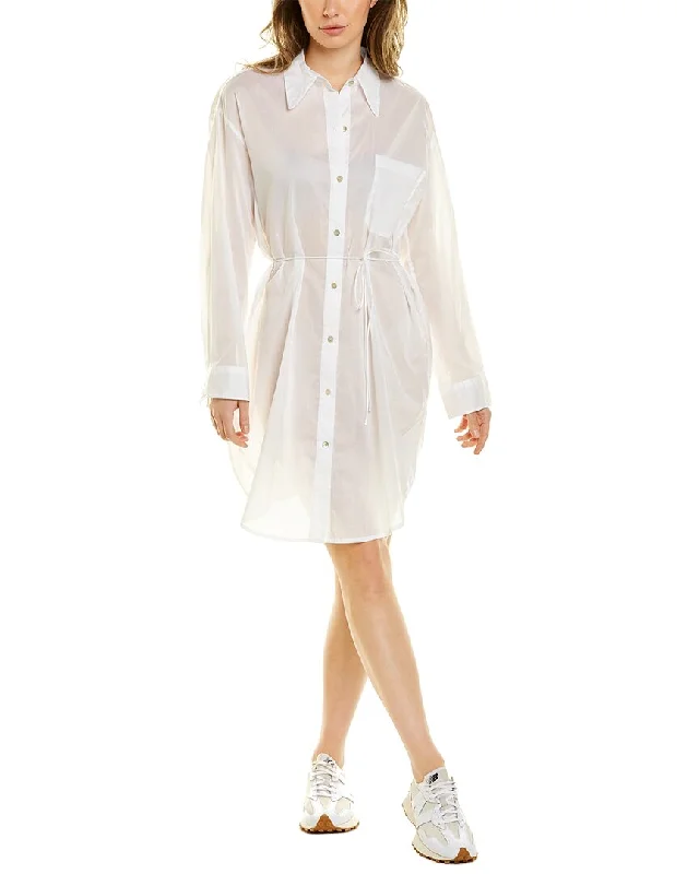 Women's shirt dress drawstring -Vince Relaxed Shirtdress