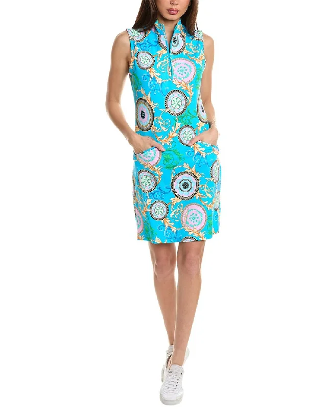 Ladies sleeveless dress swing -IBKUL Sleeveless Mock Dress