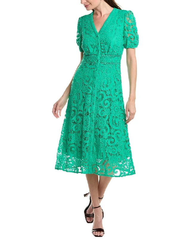 Women's shirt dress reversible -Nanette by Nanette Lepore Valentina Lace Shirtdress