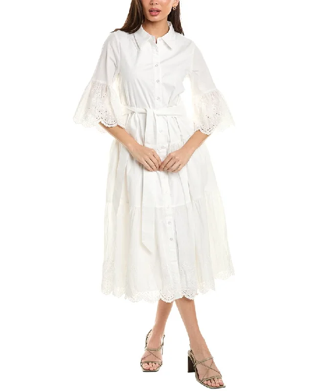 Women's shirt dress boho -Gracia Tiered Shirtdress