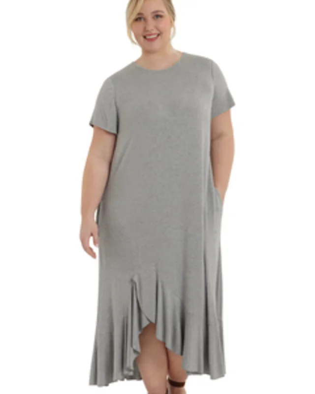 Women's maxi dress preppy -Tinsley Maxi Dress | GREY