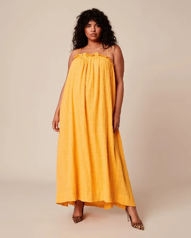 Women's maxi dress ethnic -Pina Spaghetti Maxi | Mimosa