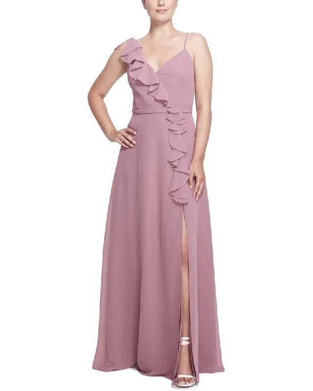 Ladies sleeveless dress youthful -Marchesa Notte Siena Sleeveless Long Gown