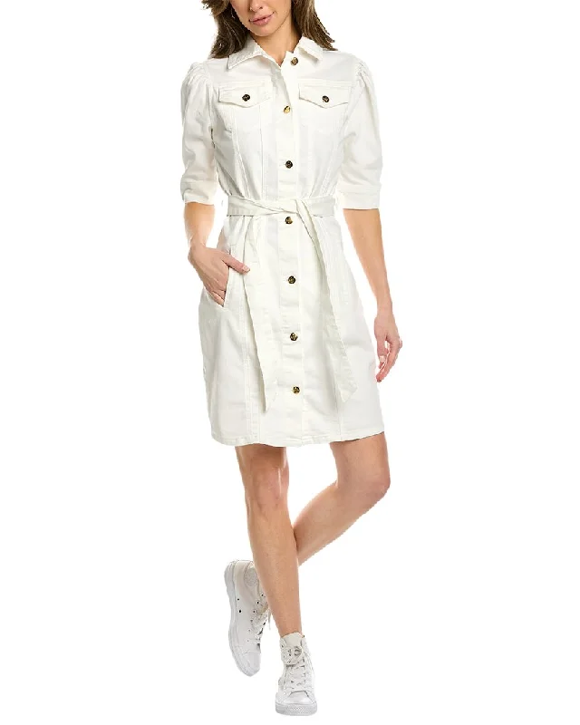 Women's shirt dress silk -Nanette by Nanette Lepore Bowery Denim Shirtdress