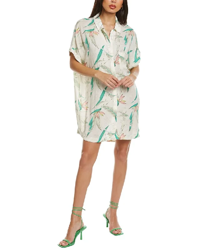 Women's shirt dress non stretch -Z SUPPLY Cyrus Paradise Shirtdress