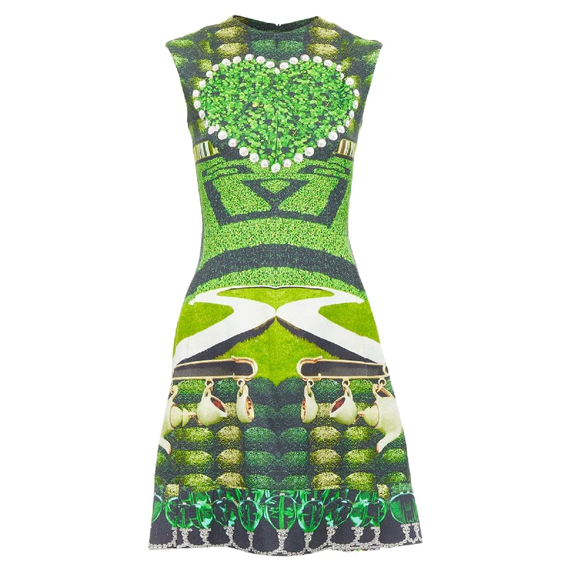 Ladies party dress dinner party -Mary Katrantzou Garden Party Print Shift Dress