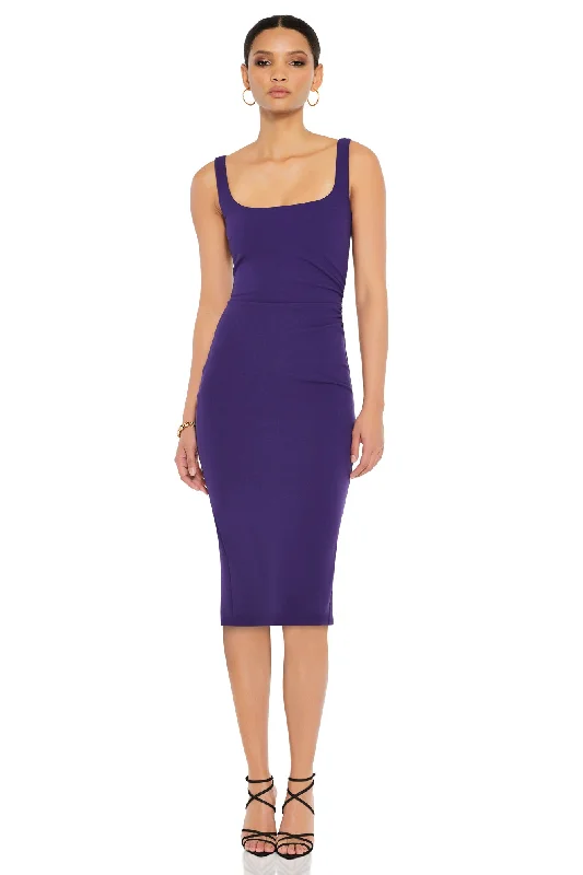 Ladies midi dress understated -Nookie Glory Midi Dress - Amethyst