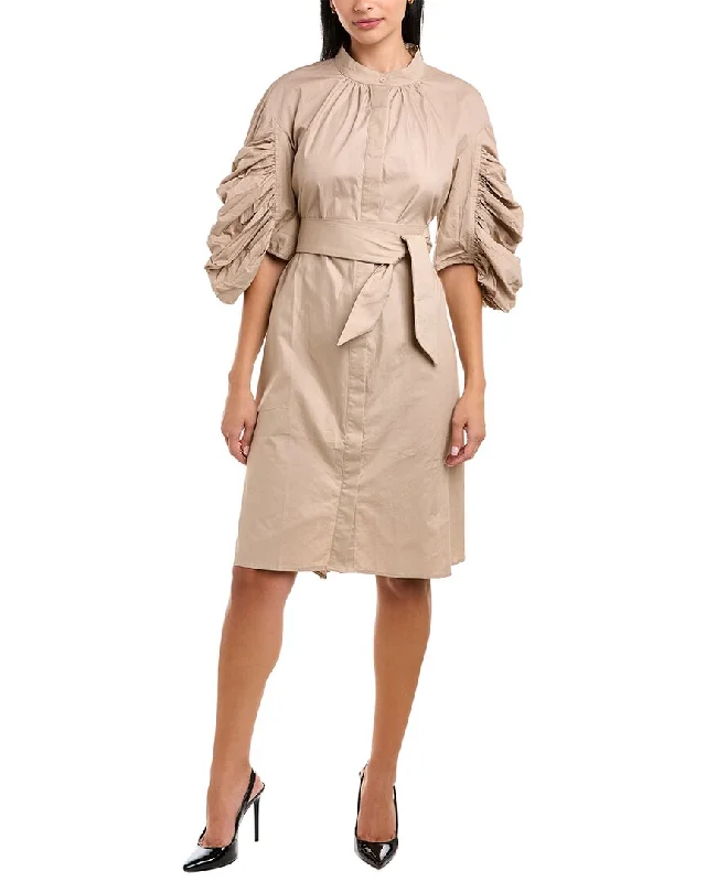 Women's shirt dress cargo -Gracia Belted Shirtdress