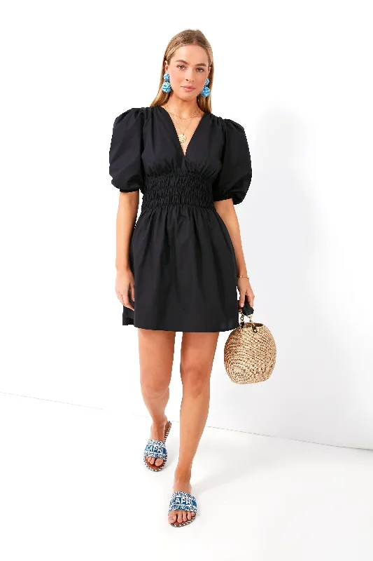 Women's mini dress rustic -Black Valledoria Mini Dress