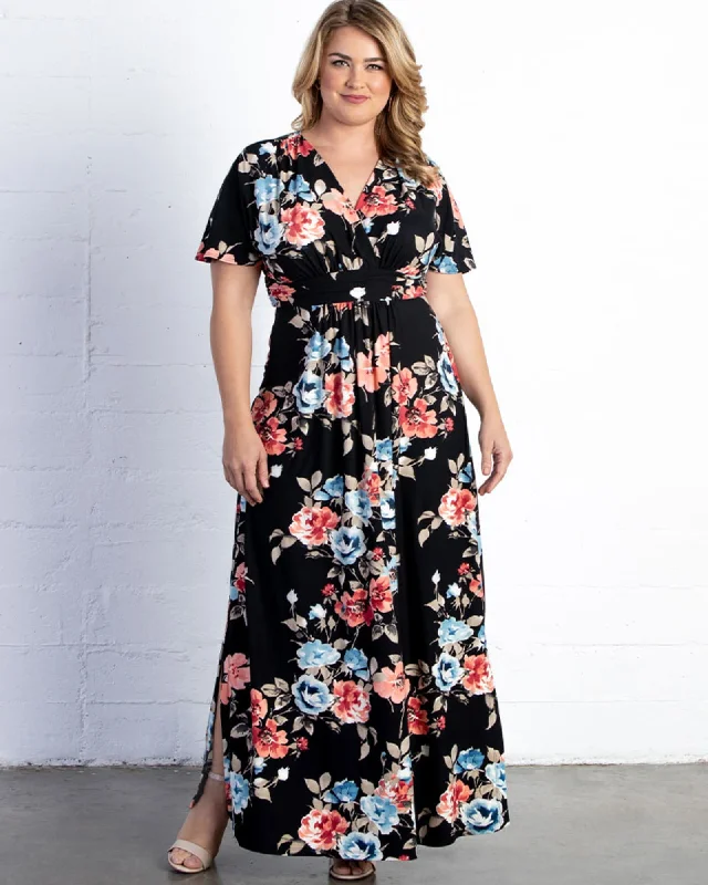 Women's maxi dress tiered -Vienna Maxi Dress | MOODY MEADOW PRINT