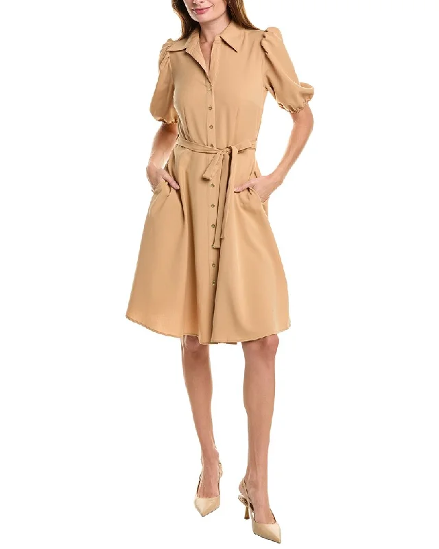 Women's shirt dress daytime -Sharagano Shirtdress