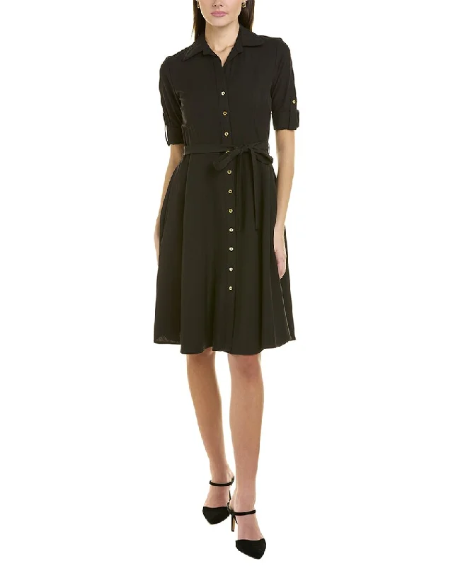 Women's shirt dress gothic -Sharagano Lepore Shirtdress