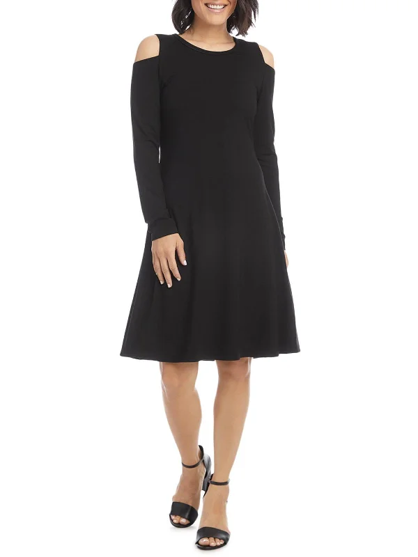 Women's shirt dress A-line -Womens A-Line Stretch T-Shirt Dress