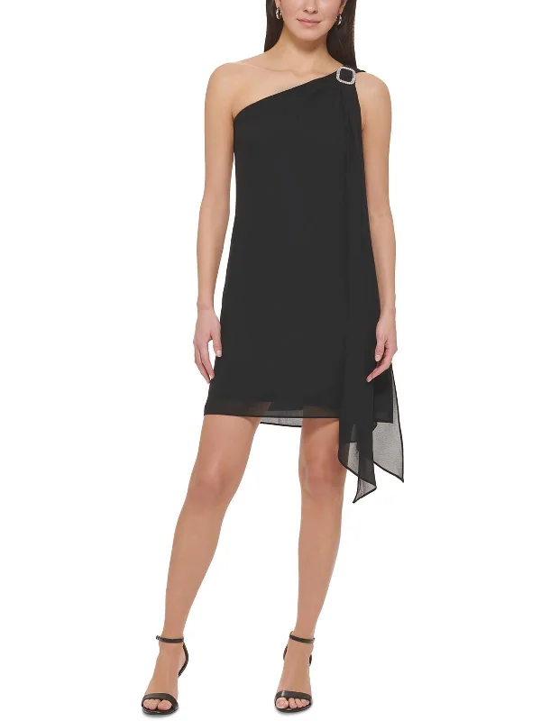 Ladies party dress onyx -Womens Embellished Polyester Cocktail And Party Dress