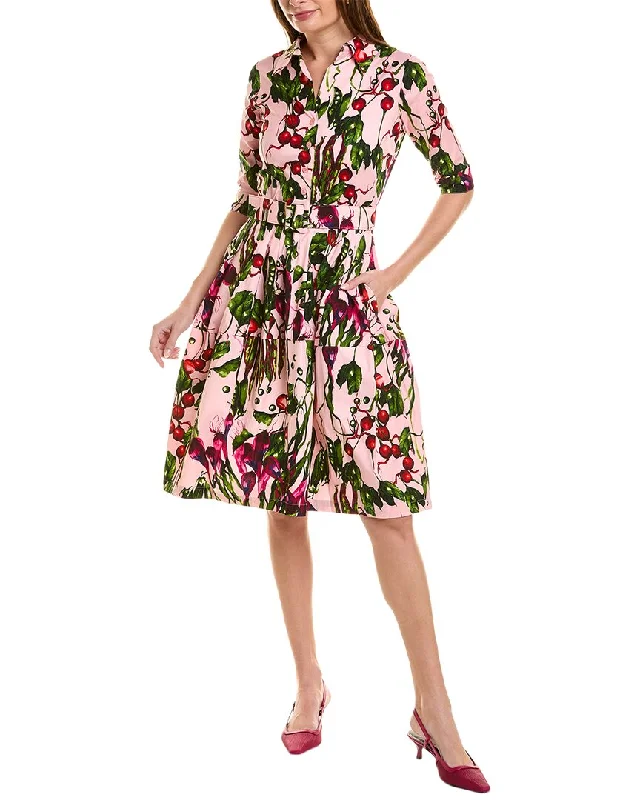 Women's shirt dress floral -Samantha Sung Claire Shirtdress