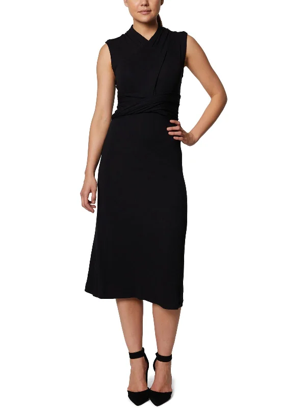 Ladies sleeveless dress pencil -Womens Sleeveless Long Wear to Work Dress