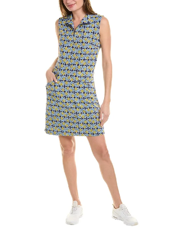 Ladies sleeveless dress outing -IBKUL Sleeveless Mock Dress